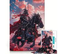 Samurai Warrior Japanese Jigsaw Puzzles 1000 Piece for Teenagers Pure Logic Toy Gentle Relax Clean Cut Fine Art Piece (38x52cm)
