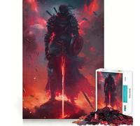 Samurai Warrior Japanese Jigsaw Puzzles 1000 Pieces for Adults Strengthen Memory Group Joy Clean Edge Stylish Gift (50x75cm)
