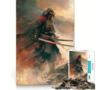Samurai Warrior Japanese Jigsaw Puzzles 1000 Pieces for Teenagers Logic Train Toy Leisure Fun Smooth Cut (38x52cm)