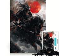 Samurai Warrior Japanese Jigsaw Puzzles for Teenagers 1000 Piece Boost Memory Serene Time Premium Cut Birthday Gift (50x75cm)