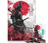 Samurai Warrior Jigsaw Puzzle 1000 Piece for Teenagers Brain Workout Toy Serene Time Art Assembly Seasonal Gift (50x75cm)