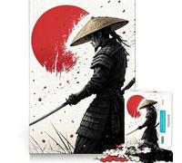 Samurai Warrior Katana 1000 Piece Jigsaw Puzzle for Adults Smart Reason Toy Home Enjoy Sharp Edge Santa Wish Item (38x26cm)