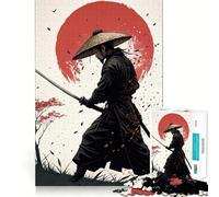 Samurai Warrior Katana 1000 Piece Jigsaw Puzzles for Teenagers Jigsaw Recall Build Easy Leisure Neat Cut Santa Wish Gift (38x52cm)
