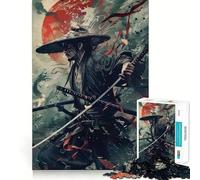 Samurai Warrior Katana 1000 Piece Jigsaws for Adults Puzzle Strengthen Memory Warm Time Clean Edge (38x52cm)