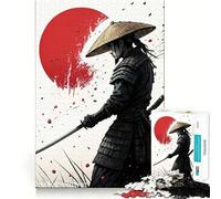 Samurai Warrior Katana 1000 Pieces Jigsaw Puzzles for Adults Mind Puzzle Soft Relax Image Assembly Santa Wish Item (50x75cm)