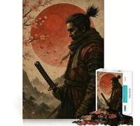 Samurai Warrior Katana 1000 Pieces Jigsaws Adults Puzzles Gifts Strong Logic Toy Soothing Play Clear Edge Heartfelt Gift (38x52cm)