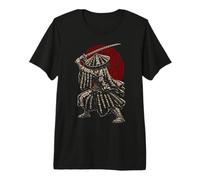 Samurai Warrior Katana Japanese Kanji Art Premium T-Shirt