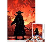 Samurai Warrior Landscape Jigsaw for Teenagers 1000 Pieces Stimulate Active Brain And Mind Gentle Relaxing Fun Activity (38x52cm)