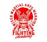 Samurai Warrior MMA Fighting Design Wall Stickers 64x83.4cm Multiple Size Options Red