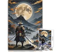 Samurai Warrior Moon 1000 Piece Puzzle For Adults Play And Learn Smart Activity Unique Heartfelt Celebration Gift Size 50x75cm