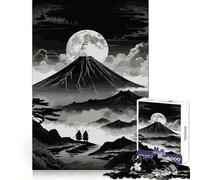 Samurai Warrior Mount Fuji 1000 Piece Jigsaw Puzzles for Teenagers Intellect Toy Family Time Quality Cut Unique Gift (38x26cm)
