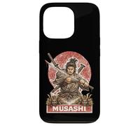 Samurai Warrior Musashi, Japanese Sword Fighter Case for iPhone 13 Pro