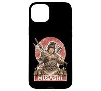Samurai Warrior Musashi, Japanese Sword Fighter Case for iPhone 15 Plus