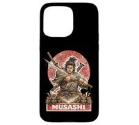 Samurai Warrior Musashi, Japanese Sword Fighter Case for iPhone 15 Pro Max