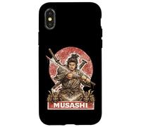 Samurai Warrior Musashi, Japanese Sword Fighter Case for iPhone X/XS