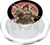 Samurai Warrior Musashi, Japanese Sword Fighter PopSockets PopGrip for MagSafe