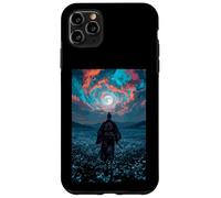 Samurai Warrior Overlooking Tranquil Moonlit Field Twilight Case for iPhone 11 Pro Max