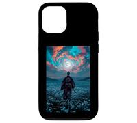 Samurai Warrior Overlooking Tranquil Moonlit Field Twilight Case for iPhone 12/12 Pro