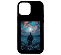 Samurai Warrior Overlooking Tranquil Moonlit Field Twilight Case for iPhone 12 Pro Max