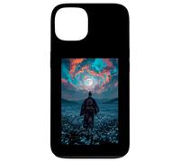Samurai Warrior Overlooking Tranquil Moonlit Field Twilight Case for iPhone 13