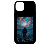 Samurai Warrior Overlooking Tranquil Moonlit Field Twilight Case for iPhone 14 Plus