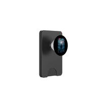 Samurai Warrior Overlooking Tranquil Moonlit Field Twilight PopSockets PopWallet for MagSafe
