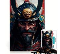Samurai Warrior Portrait 1000 Piece Jigsaws for Teenagers Puzzle Mental Toy Peaceful Time Premium Cut Artistic Gift (50x75cm)