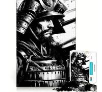 Samurai Warrior Portrait 1000 Pieces Jigsaws Adults Puzzles Gifts Strong Logic Toy Soothing Play Clear Edge Heartfelt Gift (50x75cm)