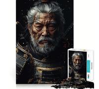 Samurai Warrior Portrait Jigsaws 1000 Pieces for Adults Cognitive Toy Together Fun Image Assembly Art Collection Piece (38x26cm)