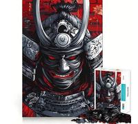 Samurai Warrior Portrait Teenager Jigsaw Puzzles 1000 Pieces Mind Puzzle Casual Relax Image Assembly Heartfelt Gift (50x75cm)