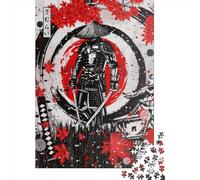Samurai Warrior Puzzles for Adults,1000 Piece Jigsaw Puzzles for Adults, Paper Puzzle Fun Decompressing Game 1000pcs (38x26cm)