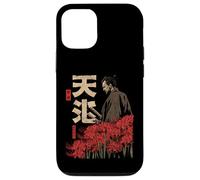 Samurai Warrior Red Spider Lily Flower Anime Otaku Japanese Case for iPhone 12/12 Pro