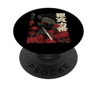 Samurai Warrior Red Spider Lily Flower Anime Otaku Japanese PopSockets Adhesive PopGrip