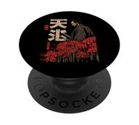 Samurai Warrior Red Spider Lily Flower Anime Otaku Japanese PopSockets Adhesive PopGrip