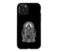 Samurai Warrior Sacred Rising Sun Ancient Line Art Case for iPhone 11 Pro