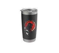 Samurai Warrior Silhouette Stainless Steel Insulated Tumbler