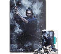 Samurai Warrior Sword Battle Wooden Puzzle, Picture Jigsaw, 1000 Pieces | Christmas puzzle gift for adults with solo or shared puzzle time on quiet evenings.