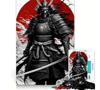 Samurai Warrior with Katana And Armor 1000 Piece Jigsaw Puzzles for Teenagers Memory Boost Home Leisure Image Assembly Lovely Gift (38x26cm)