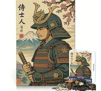 Samurai Warrior with Mount Fuji 1000 Piece Jigsaws for Teenagers Brain Tease Toy Soothing Play Premium Cut (38x26cm)