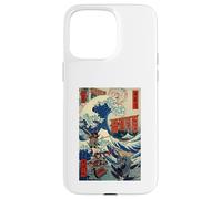Samurai Warriors Great Wave Japanese Ukiyo-e Katana Bushido Case for iPhone 15 Pro Max