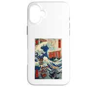 Samurai Warriors Great Wave Japanese Ukiyo-e Katana Bushido Case for iPhone 16 Plus