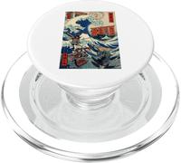 Samurai Warriors Great Wave Japanese Ukiyo-e Katana Bushido PopSockets PopGrip for MagSafe