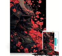 Samurai Warriors In Sakura 1000 Piece Jigsaw Puzzles for Teenagers Intellect Toy Family Time Quality Cut Unique Gift (50x75cm)