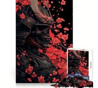 Samurai Warriors In Sakura Puzzles for Teenagers 1000 Pieces Strengthen Recall Calm Pastime Quality Edge Festive Gift (38x52cm)