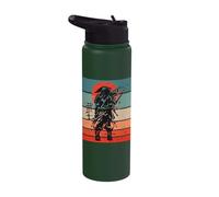 Samurai Warriors, Japanese Swordsman, Yasuke Black Stainless Steel Insulated Water Bottle