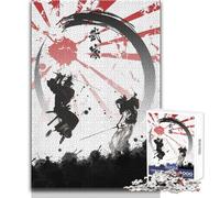 Samurai Warriors Puzzles for Adults 1000 Piece Brain Challenge Learning Game Thoughtful Surprise for Celebrations Size 38x26cm