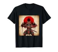 Samurai Werewolf Warrior Dark Japanese Mythology Art T-Shirt