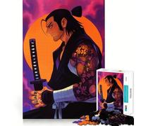 Samurai with Tattoo 1000 Piece Jigsaws for Adults Puzzle Strengthen Memory Warm Time Clean Edge (38x52cm)
