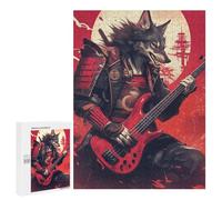Samurai Wolf Bassist Puzzle 1000 Teile Schwer Puzzle Spielzeug Lernspiel Impossible Herausforderungsspielzeug Für Erwachsene Kinder 500 PCS