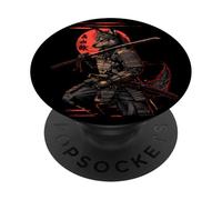 Samurai Wolf Japanese Kanji Samurai Warrior Wolf PopSockets Adhesive PopGrip